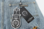 Chrome Hearts Vintage Cross Patchwork Washed Carpenter Denim Shorts 201