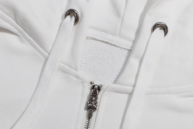 Chrome Hearts Multi Color Cross Cemetery Zip Up Hoodie 5010