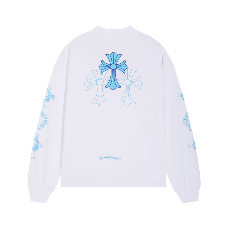 Chrome Hearts Triple Cross Logo L/S T-shirt 8018