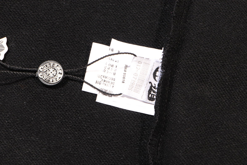 Chrome Hearts Multi-Color Cemetery Cross Logo Zip Up Hoodie 5015