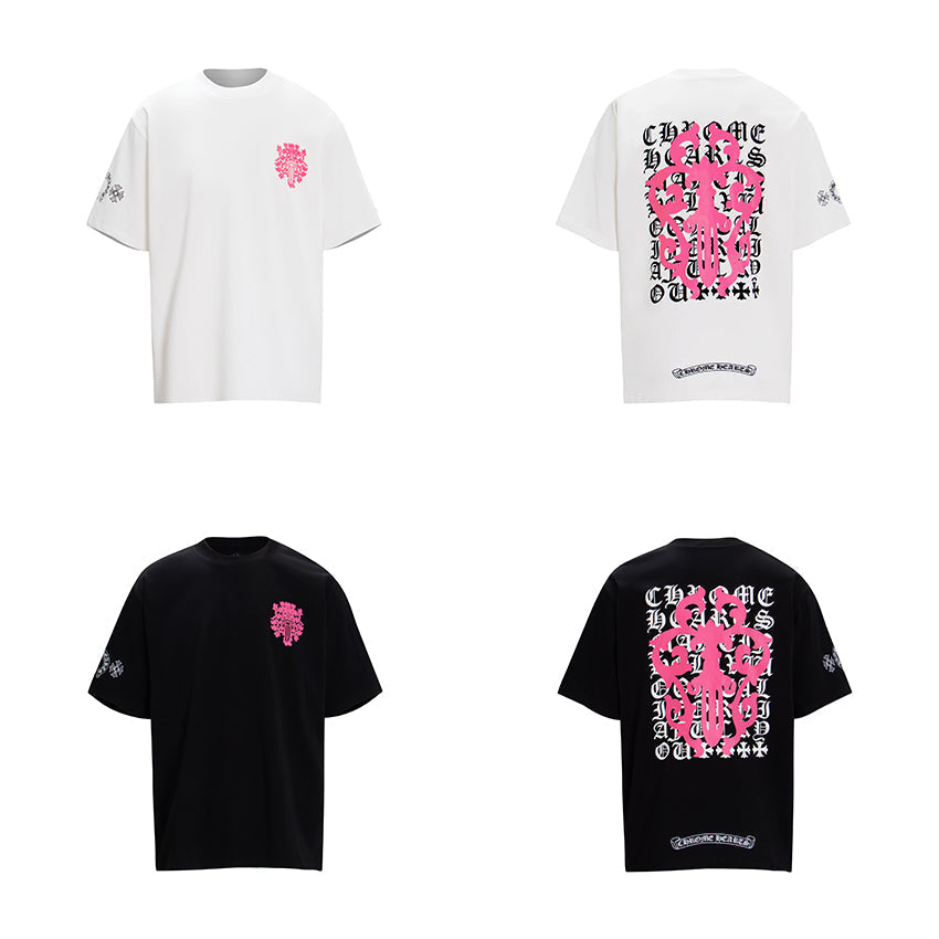 Chrome Hearts Script Dagger Logo Short Sleeve Tee 6025