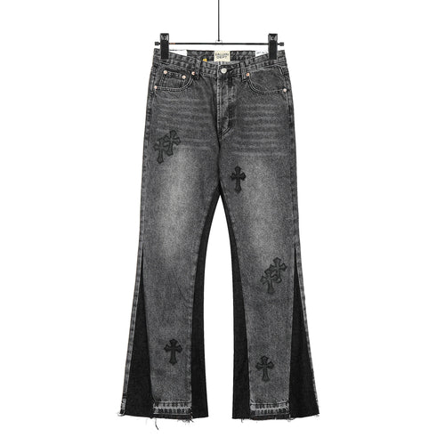 Chrome Hearts Gallery Dept Cross Patch Flare Denim Jeans