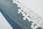 Chrome Hearts Gallery Dept Cross Patch Flare Denim Jeans 8146