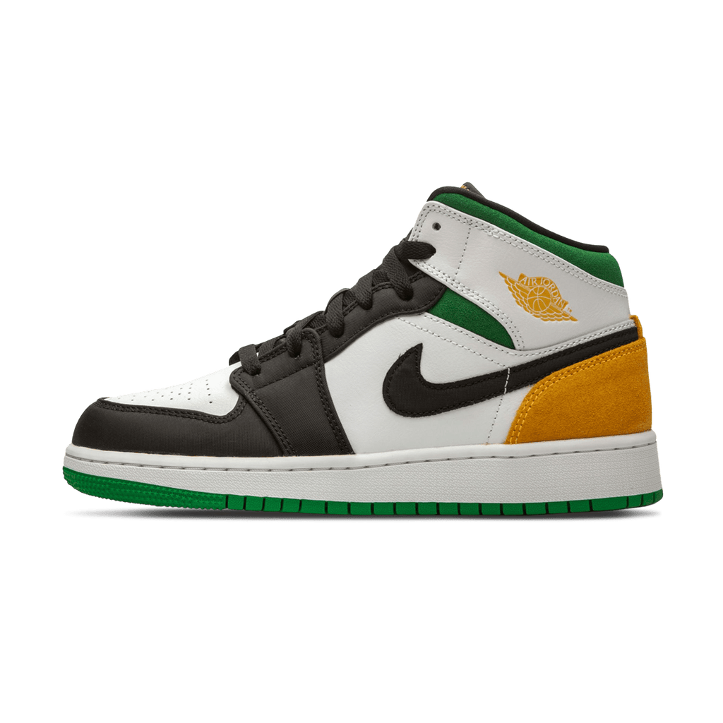 Air Jordan 1 Mid 'Laser Orange Lucky Green'